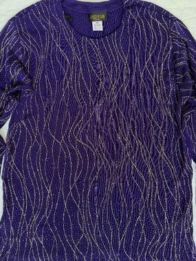 Women’s Glam Top Purple Sz S/M A Touch of Class